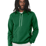Classic forest green hoodie featuring a front pouch pocket, ideal for screen printing and custom designs.