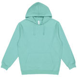 Flat-lay of soft mint green hoodie, perfect for custom printing, casual wear, or street style branding.
