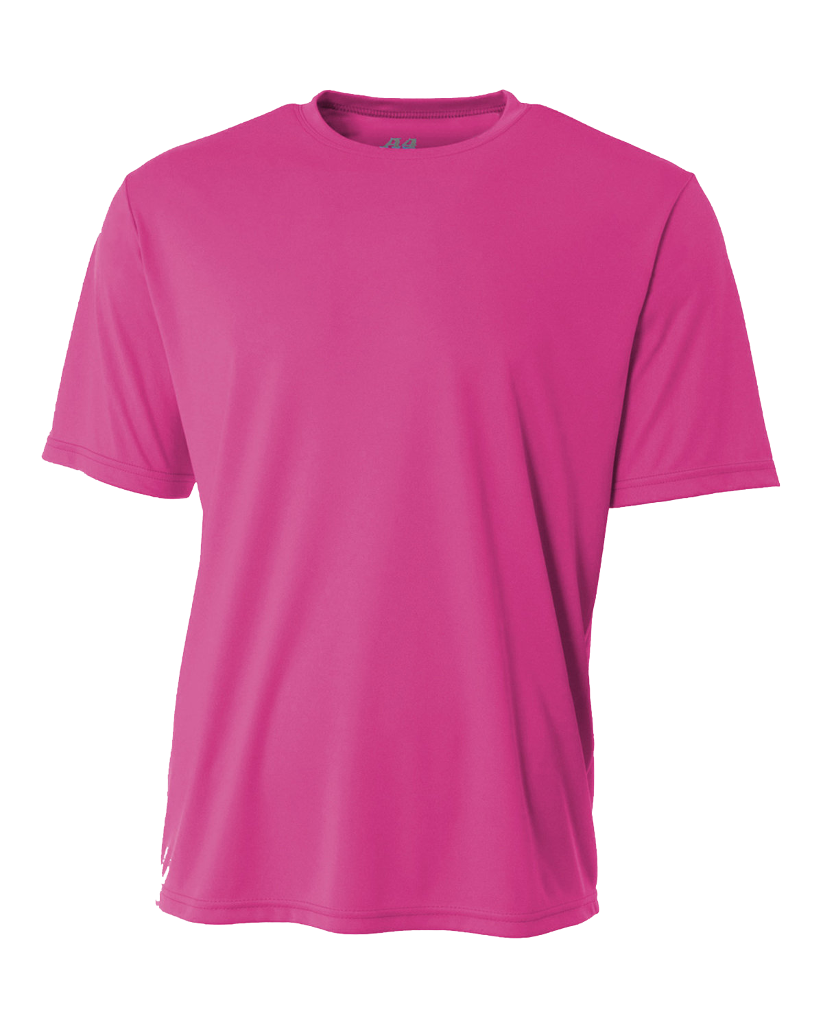 A4 Men's Cooling Performance T-Shirt in fuschia color, displayed in a front view.