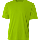 Lime-colored A4 Men's Cooling Performance T-Shirt, shown in a standard front-facing view.