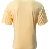 Back view of the A4 Men's Cooling Performance T-Shirt in melon.