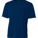 A4 Men's Cooling Performance T-Shirt in Navy color, displayed in a front view.