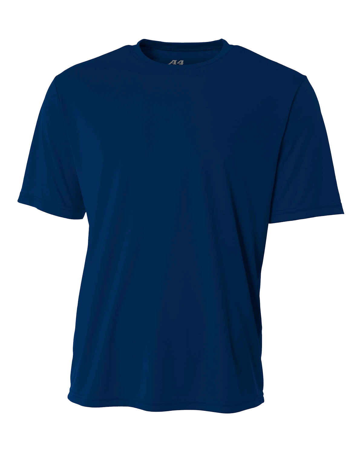 A4 Men's Cooling Performance T-Shirt in Navy color, displayed in a front view.