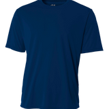 A4 Men's Cooling Performance T-Shirt in Navy color, displayed in a front view.