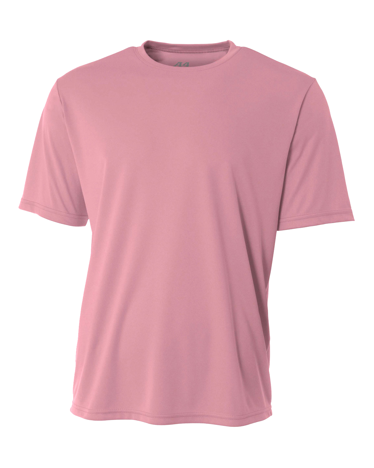 A4 Men's Cooling Performance T-Shirt in pink color, displayed in a front view.