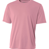 A4 Men's Cooling Performance T-Shirt in pink color, displayed in a front view.