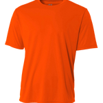 Safety Orange-colored A4 Men's Cooling Performance T-Shirt, shown in a standard front-facing view.