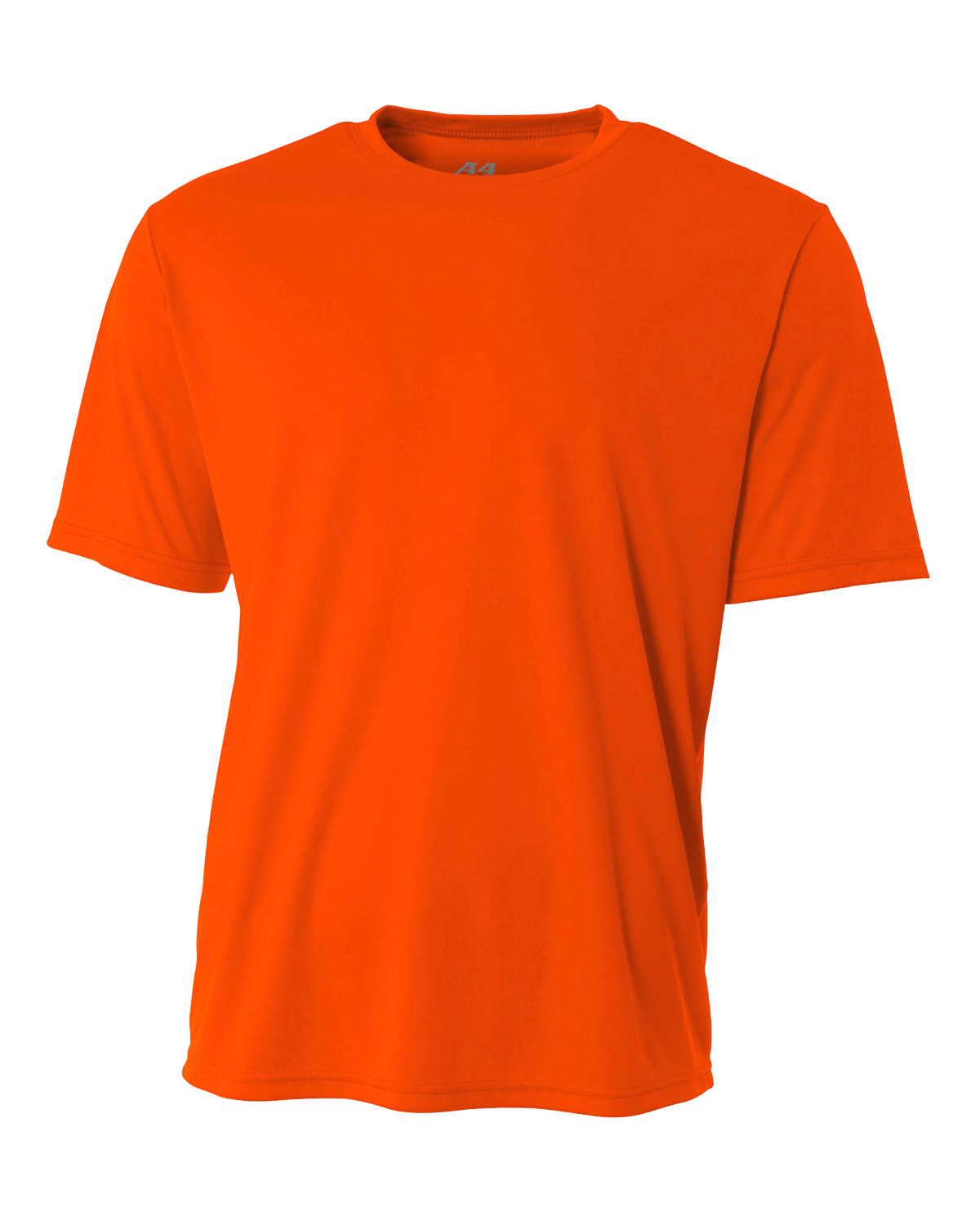 Safety Orange-colored A4 Men's Cooling Performance T-Shirt, shown in a standard front-facing view.