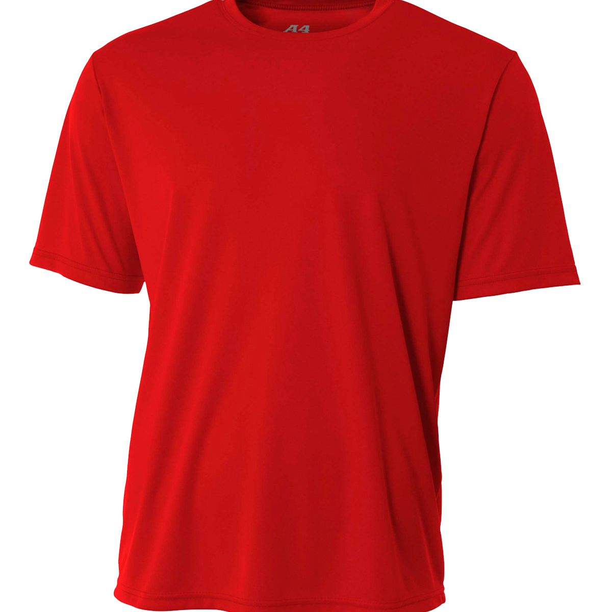 Scarlet-colored A4 Men's Cooling Performance T-Shirt, shown in a standard front-facing view.