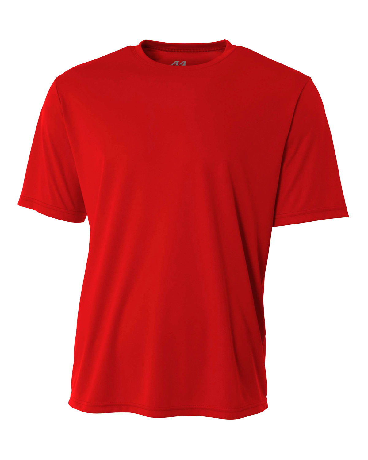 Scarlet-colored A4 Men's Cooling Performance T-Shirt, shown in a standard front-facing view.