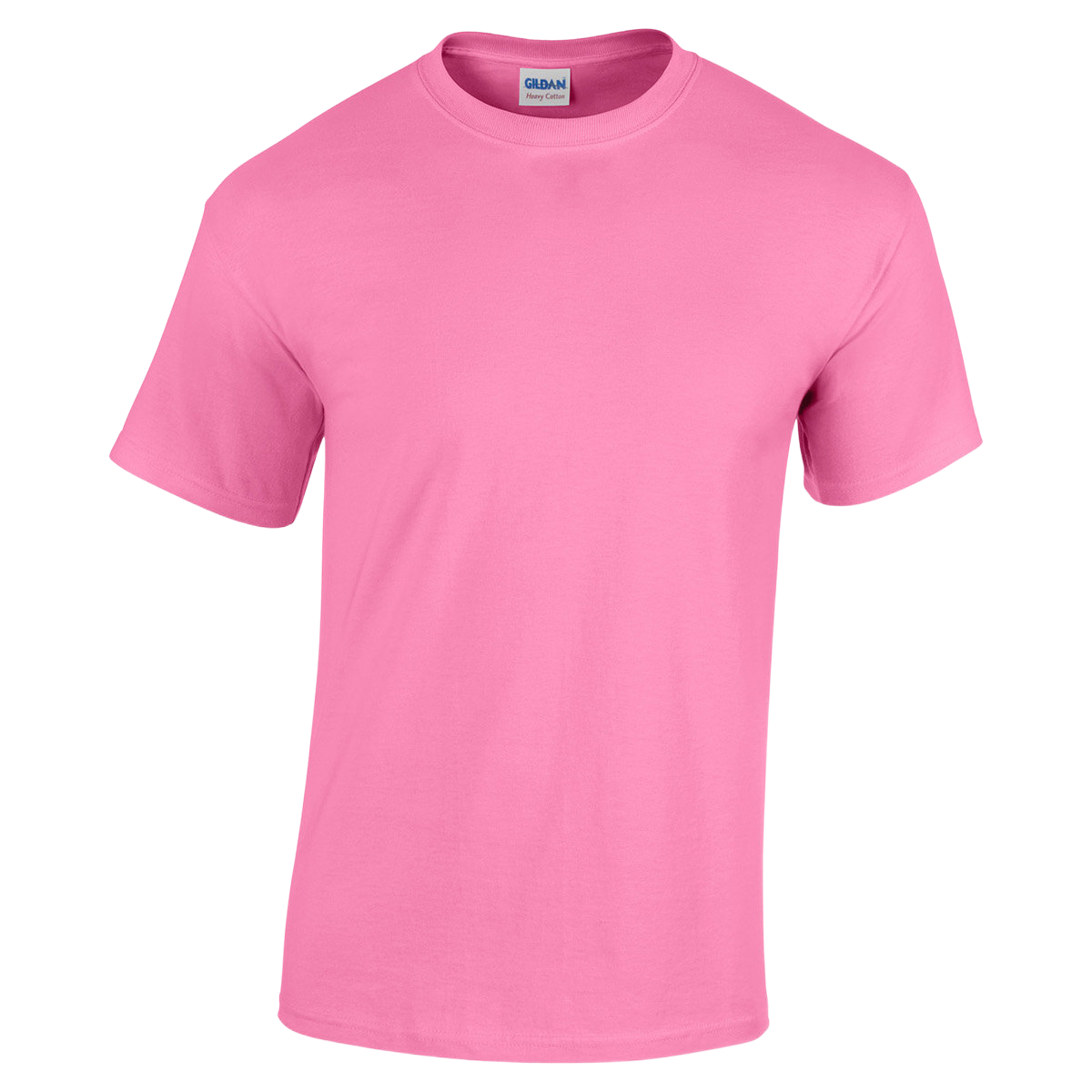 Front view of a Gildan Adult Heavy Cotton T-Shirt in "Azalea" color.