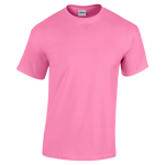 Front view of a Gildan Adult Heavy Cotton T-Shirt in "Azalea" color.