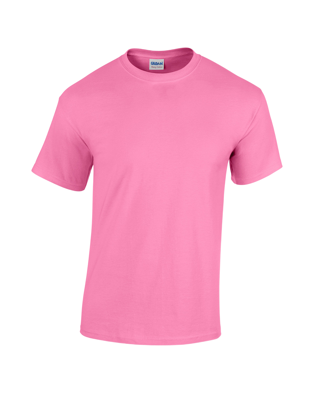 Front view of a Gildan Adult Heavy Cotton T-Shirt in "Azalea" color.