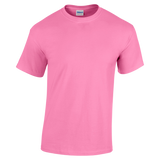 Front view of a Gildan Adult Heavy Cotton T-Shirt in "Azalea" color.