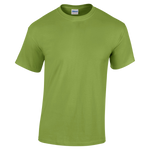 Front view of a Gildan Adult Heavy Cotton T-Shirt in "Kiwi" color.