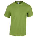 Front view of a Gildan Adult Heavy Cotton T-Shirt in "Kiwi" color.