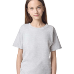 American Apparel 2001Y Youth Fine Jersey Tee in Ash Grey, front view