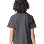 American Apparel 2001Y Youth Fine Jersey Tee in Asphalt, back view