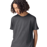 American Apparel 2001Y Youth Fine Jersey Tee in Asphalt, front view