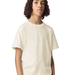 American Apparel 2001Y Youth Fine Jersey Tee in Cream, front view