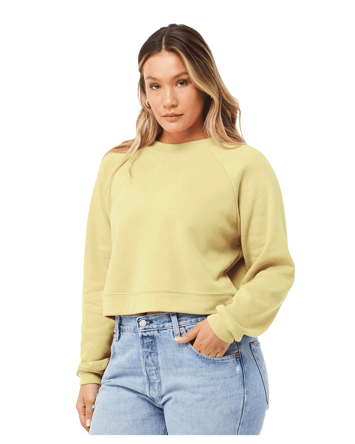 BELLA + CANVAS - Women's Raglan Pullover Fleece - 7505 – Print-MO