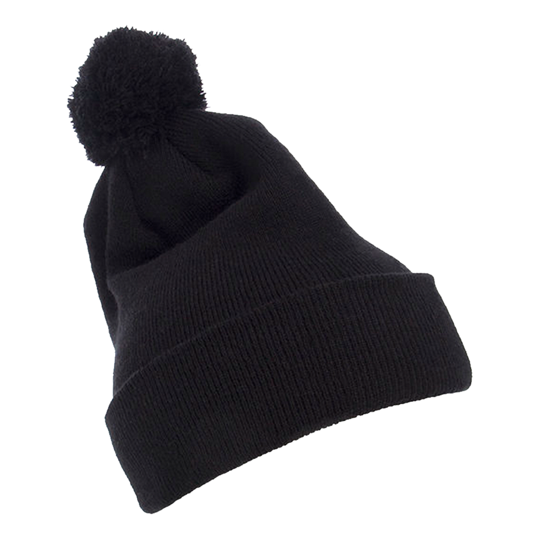 Yupoong Cuffed Knit Beanie with Pom Pom Hat