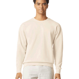 Man wearing a Comfort Colors Unisex Lightweight Cotton Crewneck Sweatshirt in Ivory.