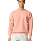 Man wearing a Comfort Colors Unisex Lightweight Cotton Crewneck Sweatshirt in Peachy.