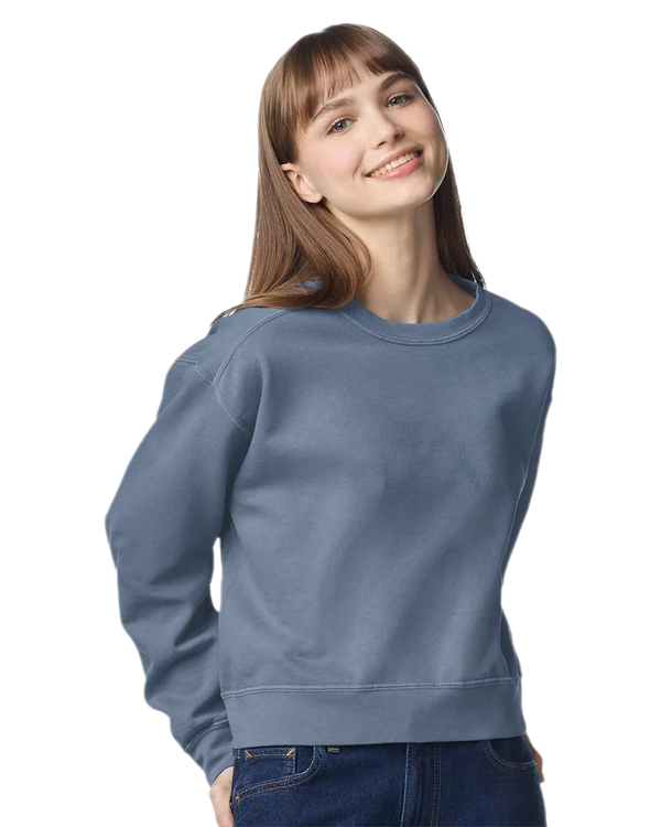 Comfort Colors - Women's Garment-Dyed Mid-Length Crewneck Sweatshirt - 1566L