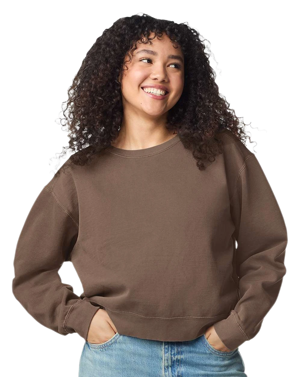 Comfort Colors - Women's Garment-Dyed Mid-Length Crewneck Sweatshirt - 1566L