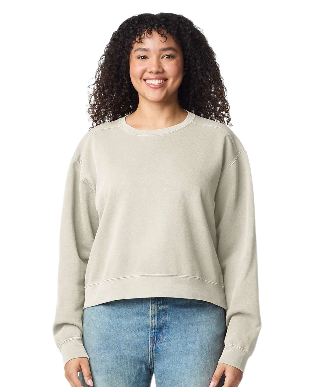Comfort Colors - Women's Garment-Dyed Mid-Length Crewneck Sweatshirt - 1566L