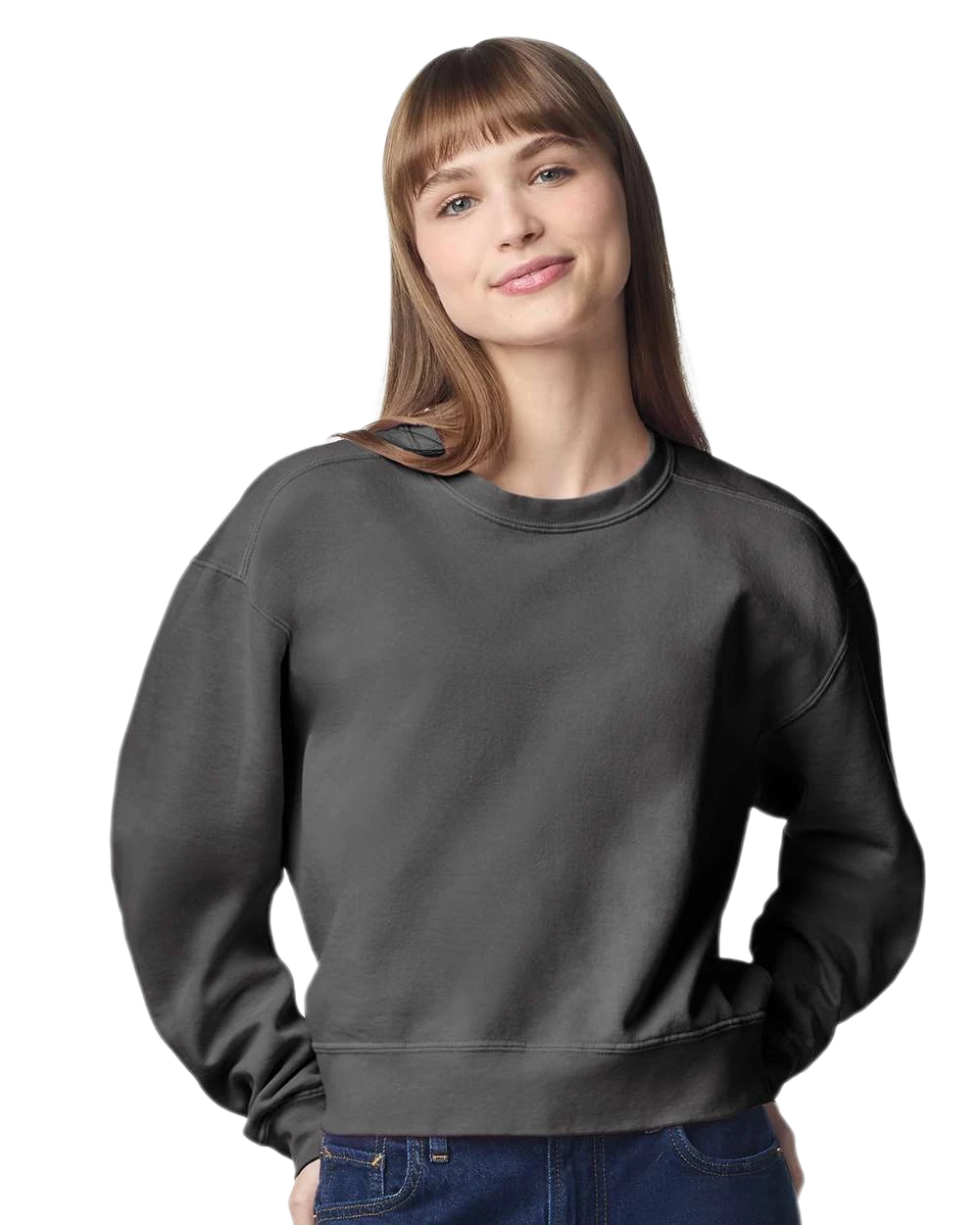 Comfort Colors - Women's Garment-Dyed Mid-Length Crewneck Sweatshirt - 1566L