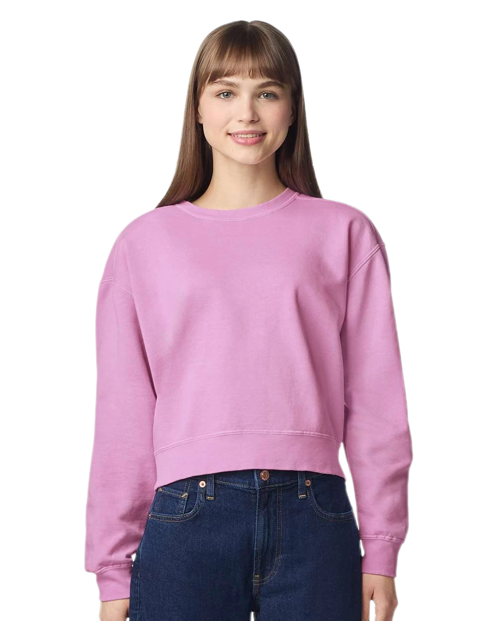 Comfort Colors - Women's Garment-Dyed Mid-Length Crewneck Sweatshirt - 1566L