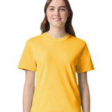 Comfort Colors 1717 heavyweight T-shirt in Citrus, shown on a model from the front.
