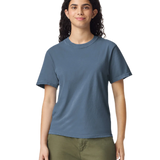 Comfort Colors 1717 heavyweight T-shirt in Denim, shown on a model from the front.