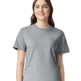 Comfort Colors 1717 heavyweight T-shirt in Granite, shown on a model from the front.