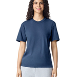Comfort Colors 1717 heavyweight T-shirt in Midnight, shown on a model from the front.