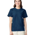 Comfort Colors 1717 heavyweight T-shirt in Navy, shown on a model from the front.