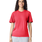 Comfort Colors 1717 heavyweight T-shirt in Paprika, shown on a model from the front.