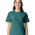 Comfort Colors 1717 heavyweight T-shirt in Seafoam, shown on a model from the front.