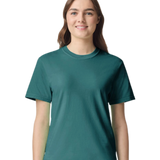 Comfort Colors 1717 heavyweight T-shirt in Seafoam, shown on a model from the front.