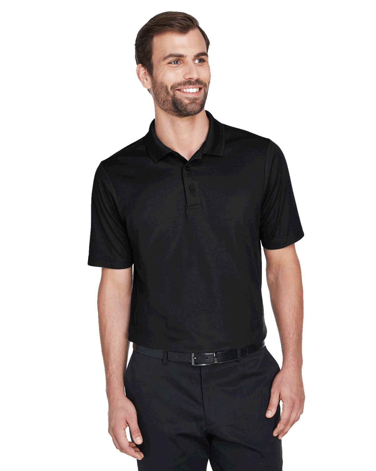 Devon & Jones CrownLux Performance Men's Plaited Polo