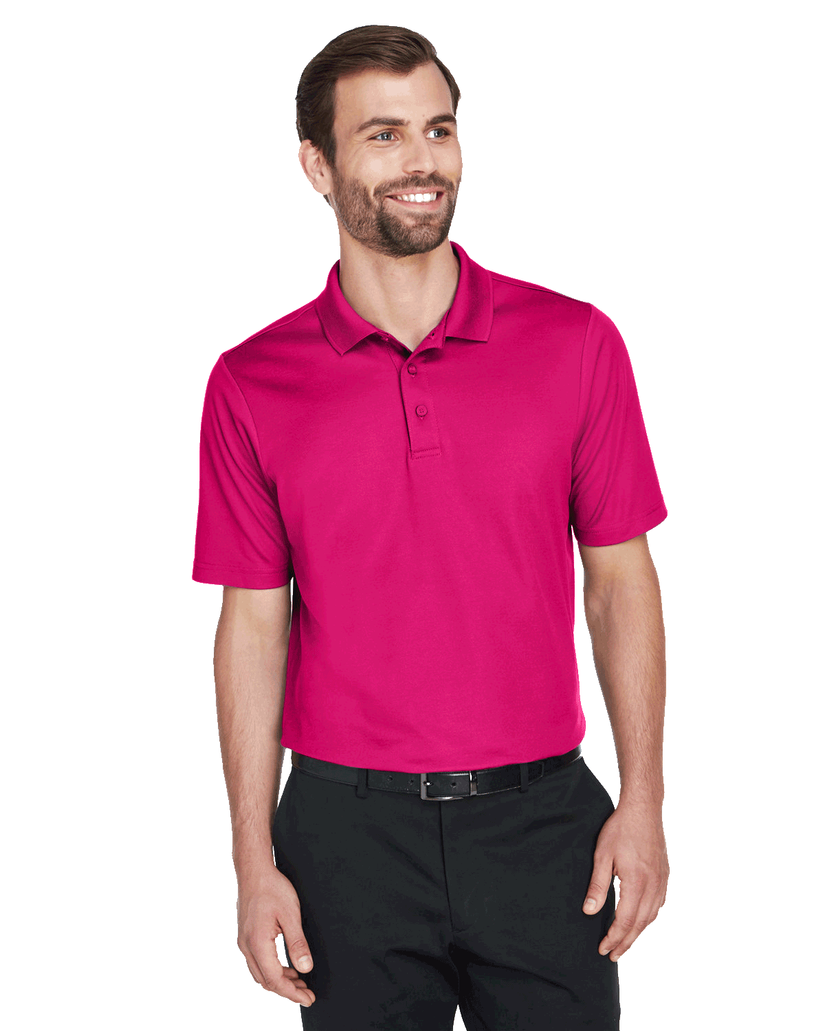 Devon & Jones CrownLux Performance Men's Plaited Polo