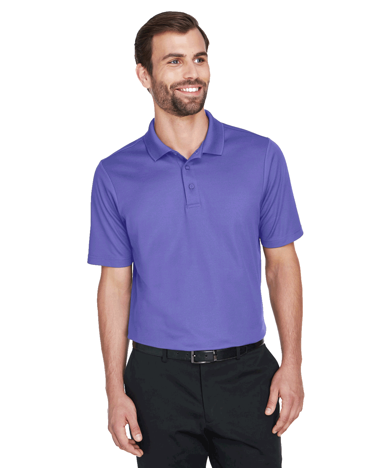 Devon & Jones CrownLux Performance Men's Plaited Polo