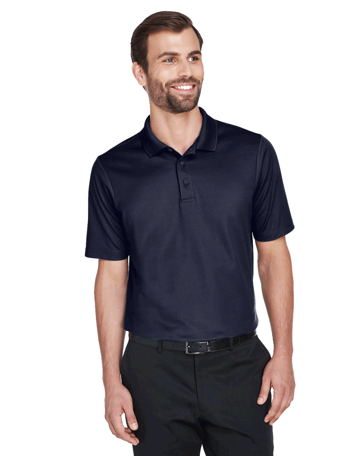 Devon & Jones CrownLux Performance Men's Plaited Polo