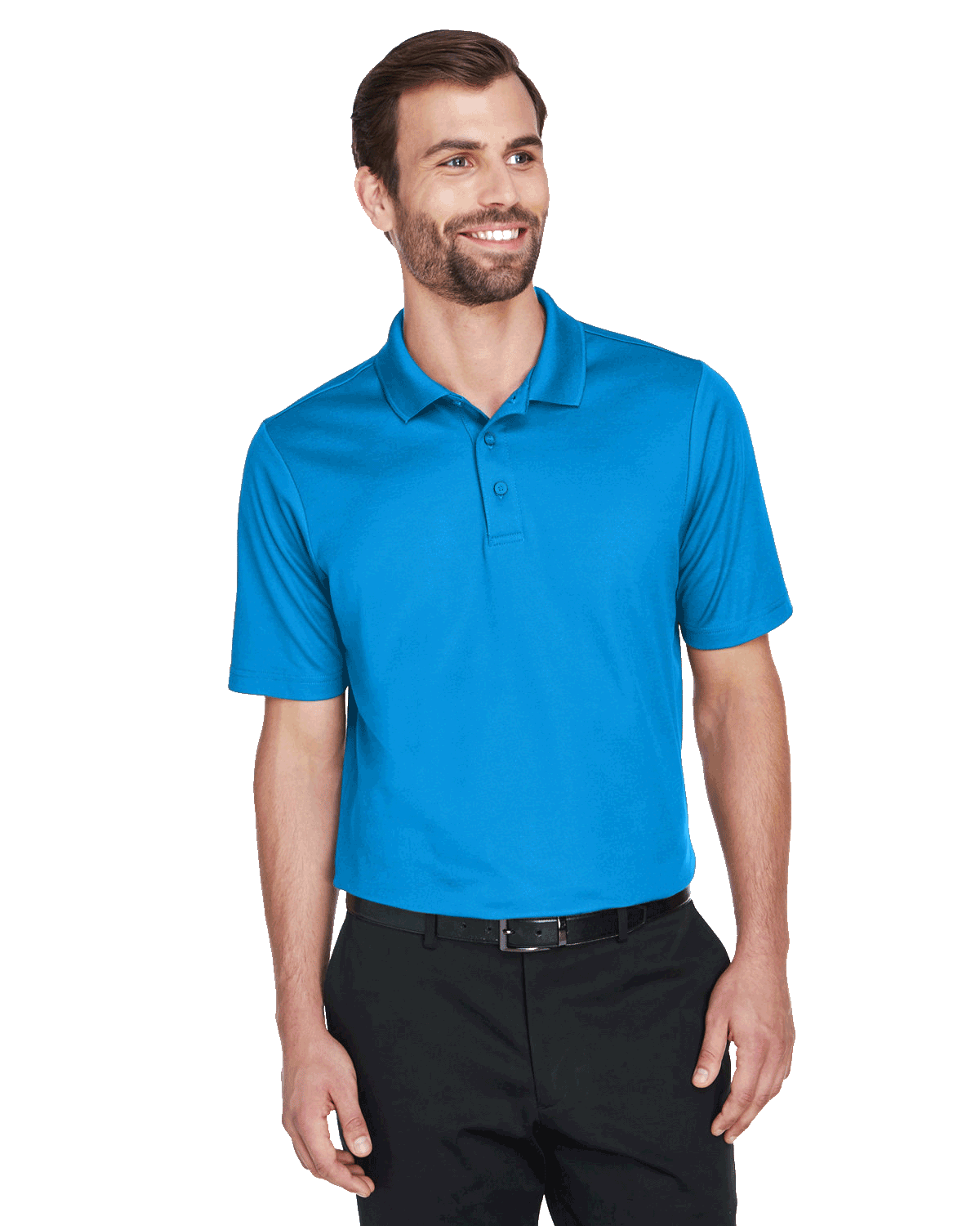 Devon & Jones CrownLux Performance Men's Plaited Polo