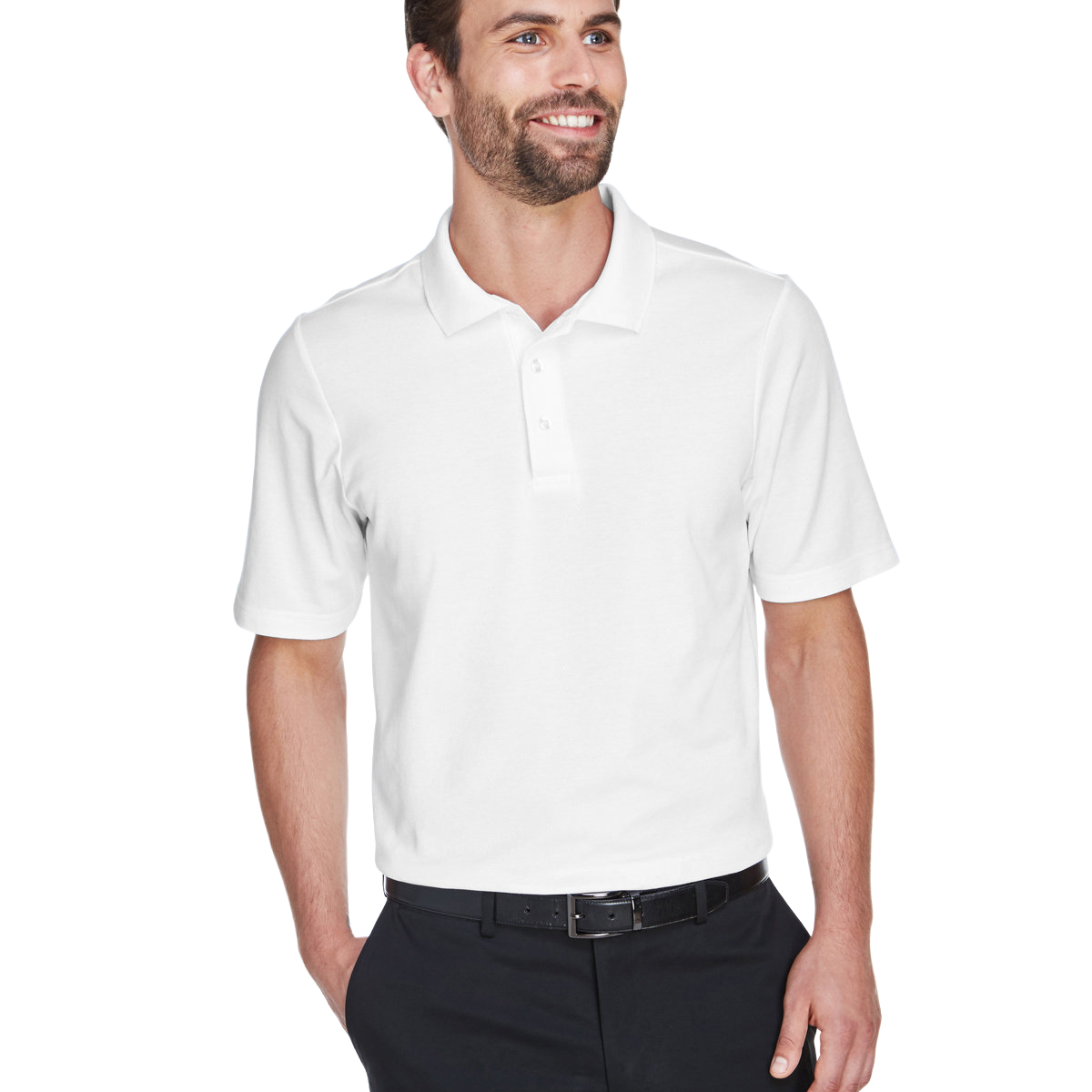 Devon & Jones CrownLux Performance Men's Plaited Polo