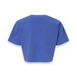 American Apparel - Women's Garment-Dyed Heavyweight Cropped Tee - 1302GD - Faded Lapis (Back)