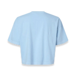 American Apparel - Women's Garment-Dyed Heavyweight Cropped Tee - 1302GD - Faded Powder Blue (Back)