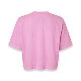 American Apparel - Women's Garment-Dyed Heavyweight Cropped Tee - 1302GD - Faded Powder Pink (Back)